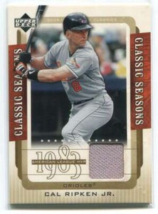 2005 Upper Deck Classics Seasons Materials CR Cal Ripken Jr. Jersey