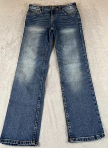 Cat & Jack kids blue straight leg stretch denim jeans size 14 - Picture 1 of 9