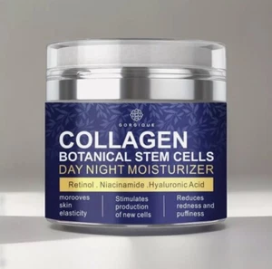Crema facial de colágeno con bomba sin aire células madre botánicas antienvejecimiento 1,7 oz - Imagen 1 de 9