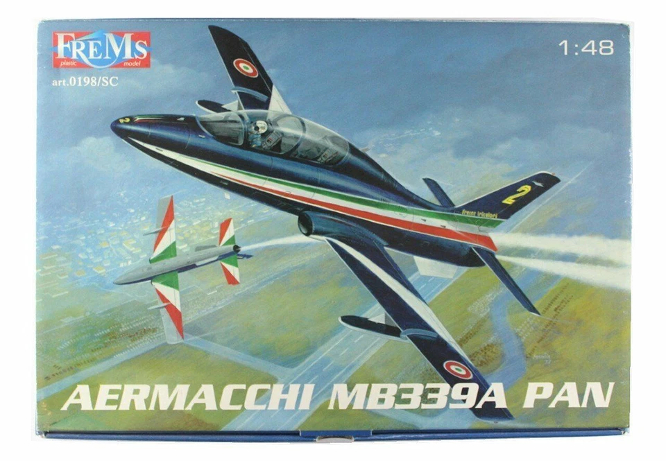 Ferms FR0198 Frecce Tricolori Aermacchi MB339A Pan 1:48 Modellino in Plastica