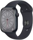 Apple Watch Series 8 Digital 45 mm Smartwatch Rechteckig IP6X 18 h  Schwarz