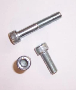 2St. Zylinderschrauben DIN 912/8.8 galv. verzinkt mit Feingewinde M10x1,25x25 - Bild 1 von 1