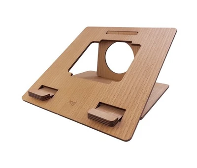 Logitech Soporte de Madera para Portátil Soporte Ergonómico Portátil Ajustable (Nuevo en Caja) Foto 1 de 4
