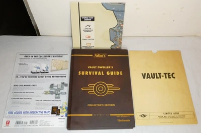 Fallout 4 Vault Dwellers Survival Guide Collector's Ed HC vault-tec cards eguide - Image 1 of 4