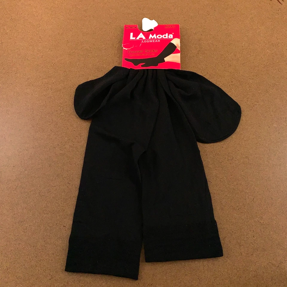 LA Moda женщин носок размер 9-11 черный колена брюки носки 1 пара новый с Ярлыками - Изображение 1 из 4
