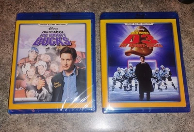 The Mighty Ducks 1, 2, & 3 Blu ray Disney Movie Club Exclusives. Emilio Estevez - Image 1 of 4