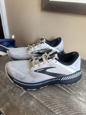 Brooks Adrenaline GTS 22 Women Gray/Rose/Blk Running Sneakers- SZ 10 Wide - Image 1 of 4