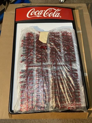 Plastic Coca-Cola Menu Board Sign With Letters And Numbers NOS Coke - Image 1 of 4