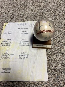 Balón firmado por el equipo Whiz Kids Phillies 1950 con estuche, Ashburn, Roberts - Imagen 1 de 11