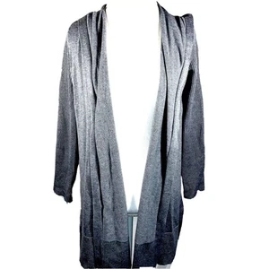 Cárdigan gris manga larga algodón talla S con capucha con capucha Athleta para mujer - Imagen 1 de 4