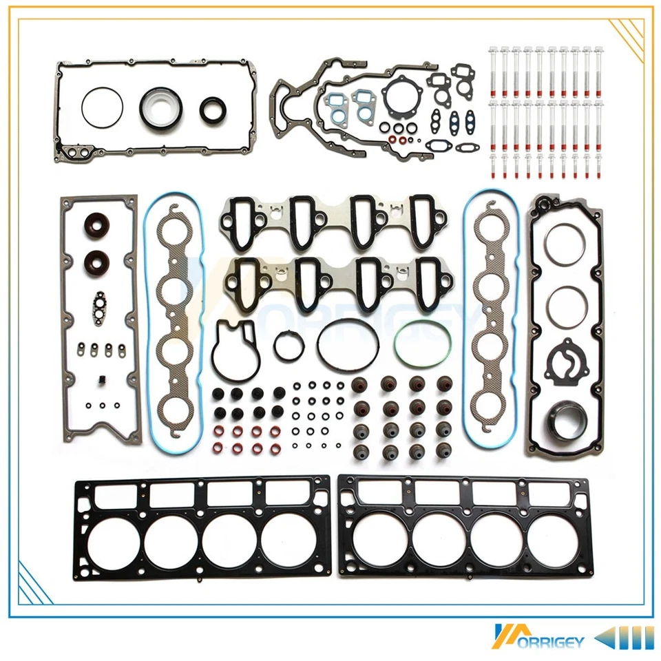 Juego completo de juntas y pernos de cabeza para Chevrolet Silverado 1500 HD 05-07 6,0 L Foto 1 de 1
