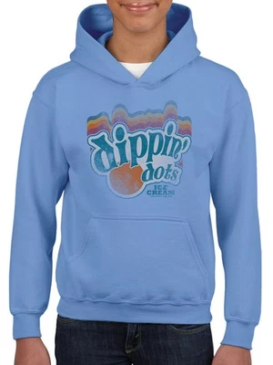Camiseta Dippin' Dots Retro Vibes - Moletom com capuz clássico gráfico sorvete juvenil - Imagem 1 de 4