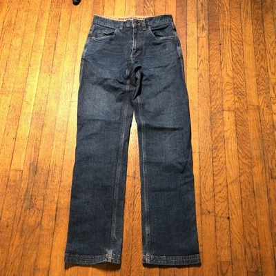 Pantalones de mezclilla para salón Duluth Trading Co Flex para hombre talla 30x34 calce relajado azul Foto 1 de 4