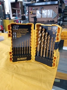 DeWALT 14-Piece IMPACT READY HSS Titanium Drill Bit Set w ToughCase & System - Picture 1 of 17