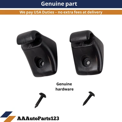 Mazda Tribute 2010-2011 parasol clip soporte de retención 2 piezas izquierda derecha OEM negro Foto 1 de 4