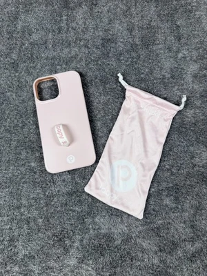 Fundas Loopy Rosa Silicona Estuche de Teléfono Correa de Agarre para iPhone 6.7 pulgadas con Estuche Foto 1 de 4