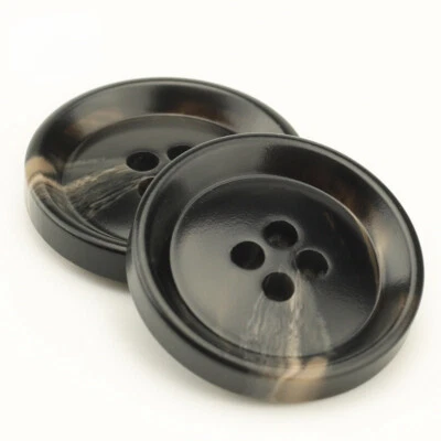 10x Resin Sewing Buttons Suit Coat Round 4 Holes Button Clothing DIY Craft Multi - Image 1 of 4