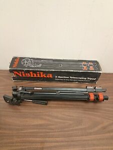 Trépied télescopique 3 sections Nishika modèle N8020 pour appareil photo 3D 35 mm 