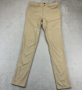 Pantalones Lululemon ABC Calce Ajustado 5 Bolsillos Warpstreme Para Hombre 31x37 Bronceado Oficina Golf - Imagen 1 de 9