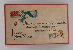 Vintage Postcard 1900's "Happy New Year " Unposted - Picture 1 of 2