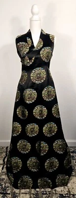 Women’s Cheongsam Halloween Costume Size XS Oriental Geisha Black - Image 1 of 4