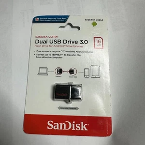 Unidad flash SanDisk 16 GB ultra doble USB 3.0 (sddd2-016G-A) - Imagen 1 de 2