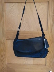Gianni Conti Black Leather Handbag - New cost £169 - Picture 1 of 7