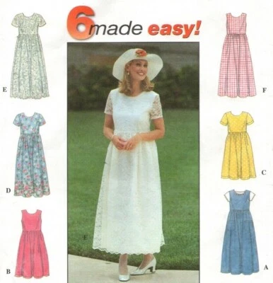 Designer Sewing Pattern Misses' Elegant Dress Gathered Skirt Summer Wedding  - Image 1 of 3