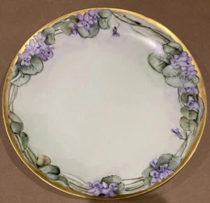 Antique Silesia Flora Plate Early 20th Century - Excellent Cond No Chip Or Crack - Picture 1 of 5