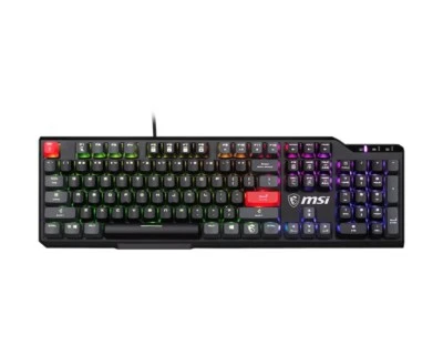 4711377024075 MSI Vigor GK41 Dusk LR US Tastatur Gaming USB QWERTY Englisch Schw - Bild 1 von 4