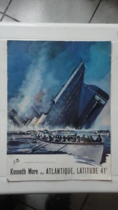 BROCHURE CINEMA SYNOPSIS TITANIC ATLANTIQUE LATITUDE 41 KENNETH MORE - Picture 1 of 4
