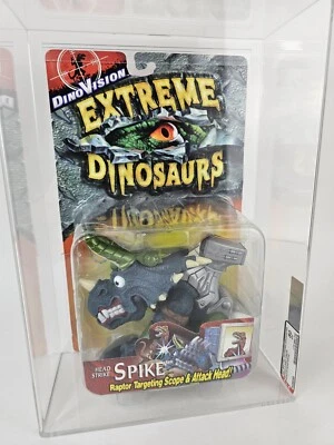 Figura de acción Extreme Dinosaurs Dino Vision Head Strike Spike 1997 Mattel AFA 80 Foto 1 de 4