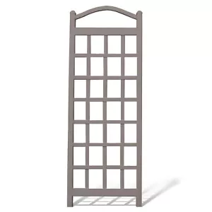 Dura-Trel Cambridge 28 x 75 Inch PVC Vinyl Outdoor Garden Patio Trellis, Mocha - Picture 1 of 7