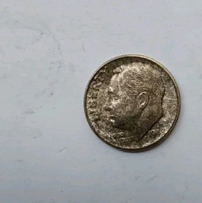 1948 Roosevelt Silver Dime Ten Cent US Coin-Nice Lightly Toned Piece - Image 1 of 4