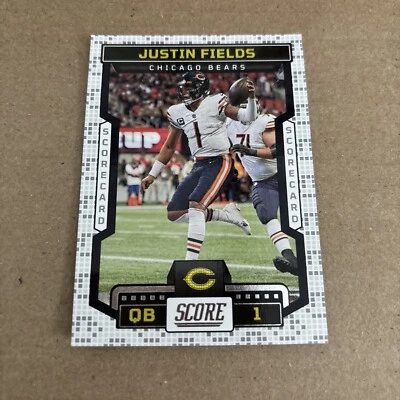 2023 Score Scorecard #99 Justin Fields Chicago Bears - Image 1 of 2