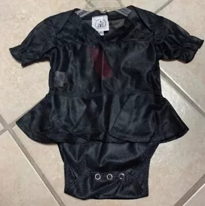 Girls 6-18 Mth Black Blank No Logo Mesh Football Sports Jersey Skirt Bubble NWT - Picture 1 of 2