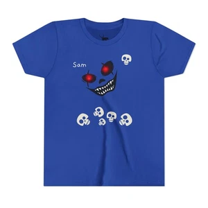 T-shirt Halloween Anniversaire Jeunesse, Chemise Déguisement Enfant, Cadeau Garçon Fille, Astuce ou Gâterie - Photo 1/3