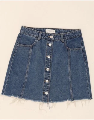 MANGO Womens Denim Skirt Small W28  Blue Cotton BS09 - Image 1 of 3