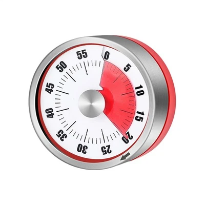 Kitchen Timer Magnetic Visual Timer Mechanical Countdown 60 Minutes Time Managem - Image 1 of 4
