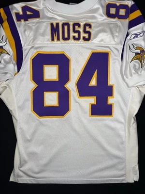 Camiseta RARA AUTÉNTICA Randy Moss #84 Minnesota Vikings NFL 2000 parche 40 52 XL Foto 1 de 4
