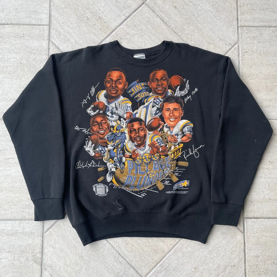 Sudadera cuello redondo gráfico caricatura fútbol americano NFL Minnesota Vikings HN0286 Foto 1 de 1