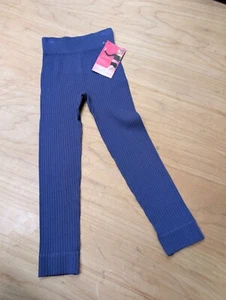 Gaynor Minden Blue Sweater Leggings Girls Medium/Large Dance Warmups - Picture 1 of 4