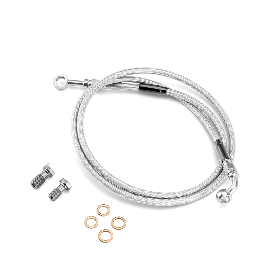 Stainless Steel Non-ABS Hydraulic Brake Line Kit Front +6" For Harley Dyna FXDB — 第 1/4 张图片
