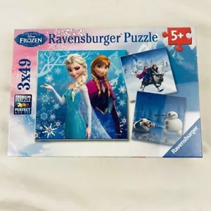 Ravensburger Disney Frozen Puzzle Set 3x49 Teile 5+ mit Mini Poster Premium Pe - Bild 1 von 3