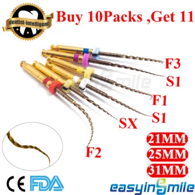 Dental Endo Rotary Files X-Pro Gold Taper NITI Endodontic Root Files Easyinsmile - Image 1 of 4