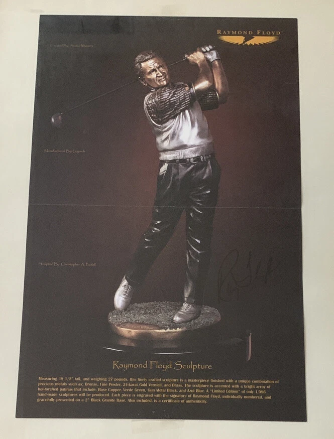 RAYMOND FLOYD SIGNED Poster Autographed Ray Lexus Challenge - Image 1 of 2