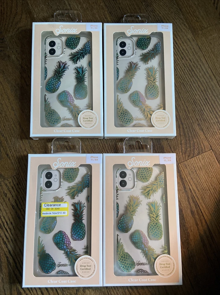 (4) Cubierta de teléfono celular Sonix para Apple iPhone 11 y Xr Liana verde azulado 065 Foto 1 de 2