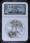 1995 $1 American Silver Eagle NGC MS 69 | 20th Anniversary Collection UNC BU