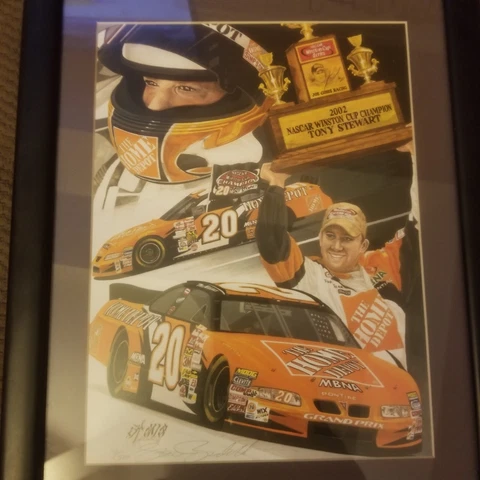 Tony Stewart Framed Poster Cover