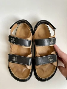 Vintage Chanel Cruise 1999 Collection by Karl Lagerfeld Women’s Dad Sandals - Picture 1 of 11